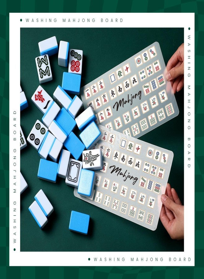 Seenelling 4 Pcs Mahjong Tile Mixer Shuffler for Mixing and Shuffling Tiles Plastic Mahjong Accessories Gifts for Lovers Playing Game (Classic Style) - Image 3